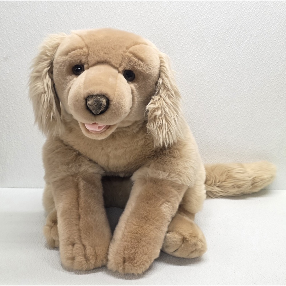 Vintage Jumbo Large 30" Harley Davidson Golden Retriever Laying Down Plush